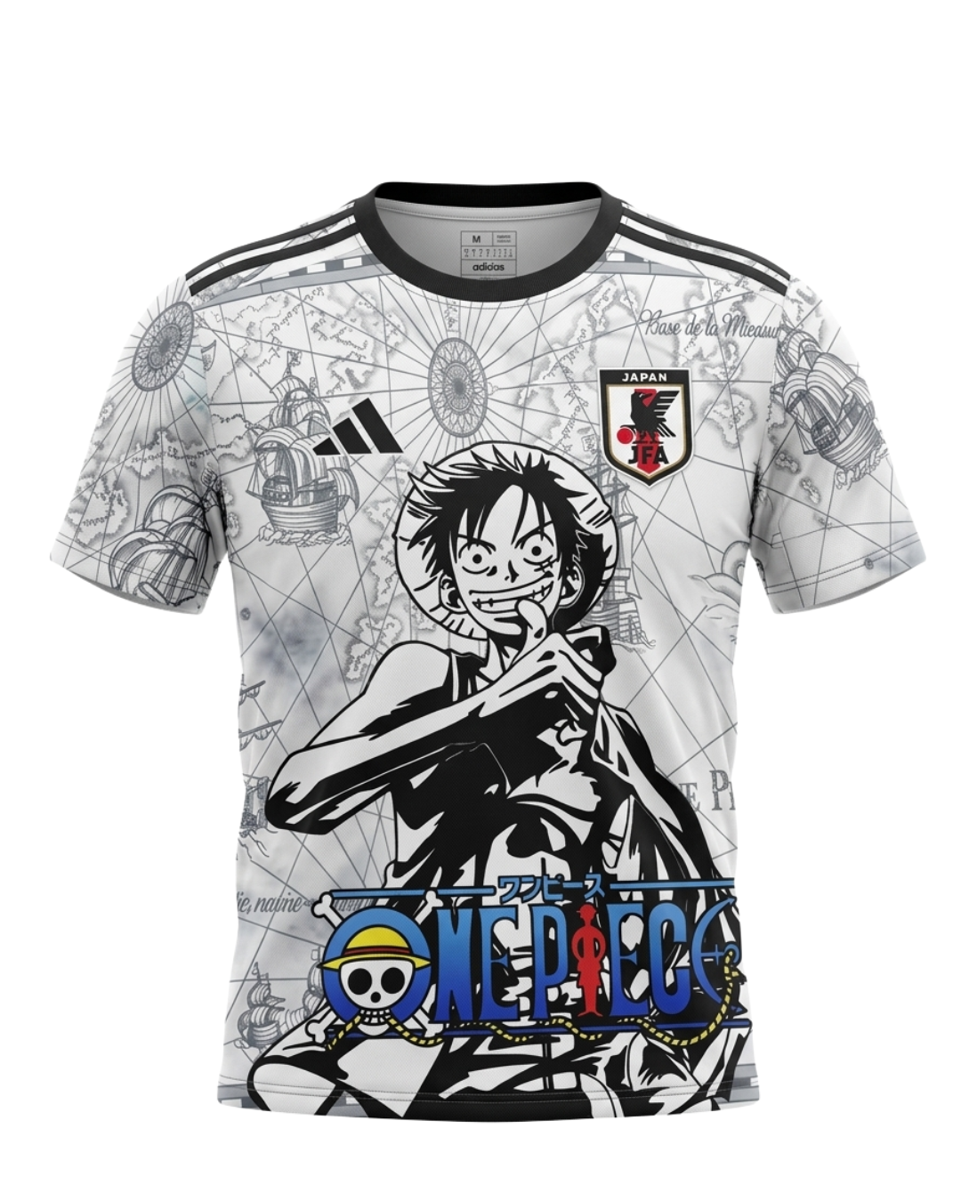 Jersey Japon One Piece Luffy Map