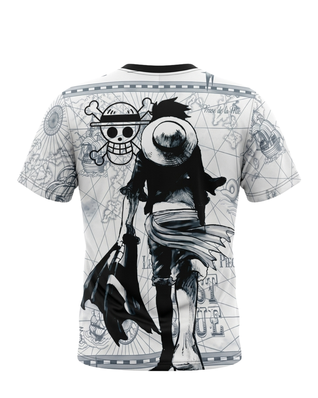 Jersey Japon One Piece Luffy Map